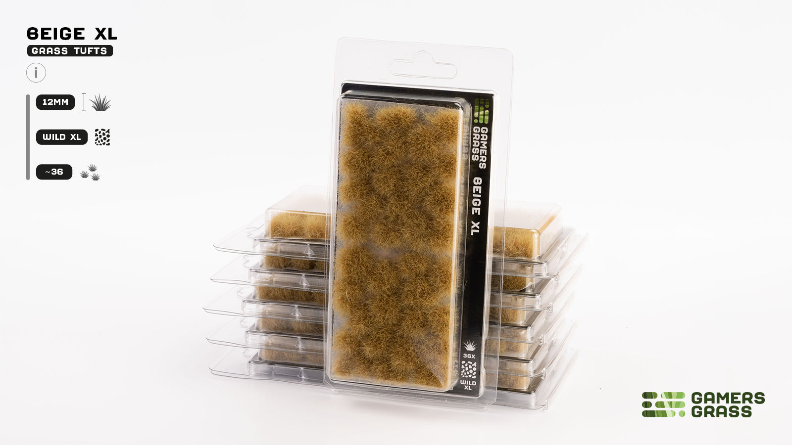 Gamers Grass GG12-BE - Beige XL 12mm
