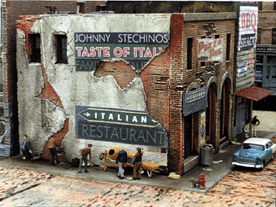 Downtown Deco HO 1031 - Blair Avenue Building (Kit) Part Two "Johnny Stechino's & Big Ed's"