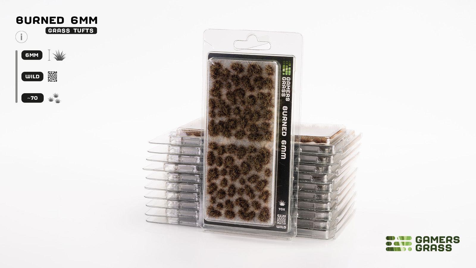 Gamers Grass GG6-BUR - Burned Tufts 6mm