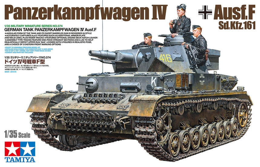 Tamiya 35374 - German Tank Pz.Kpfw.IV - 1/35 Scale Model Kit