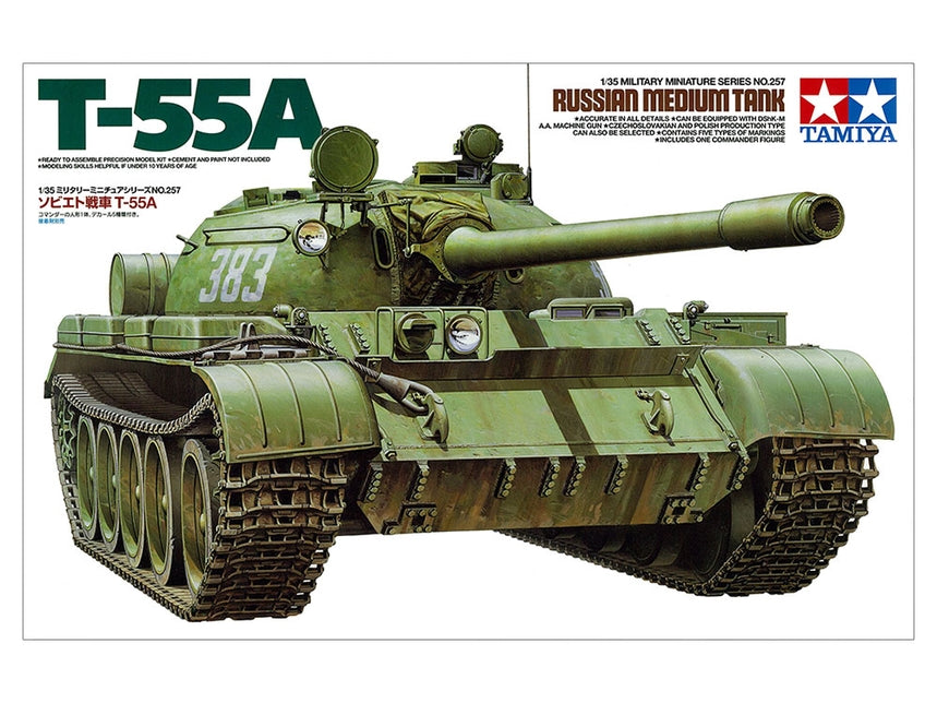 Tamiya 35257 - Russian Soviet T-55 - 1/35 Scale Model Kit