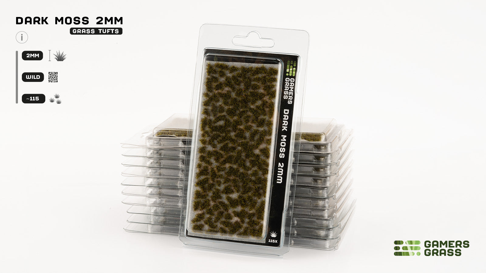 Gamers Grass GG2-DMO - Dark Moss 2mm