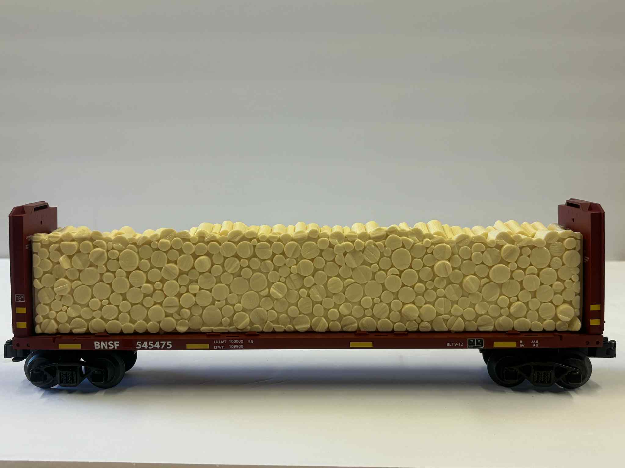 Lionel 2043091 BNSF Standard O Bulkhead Flatcar #545475-Second hand-M6371