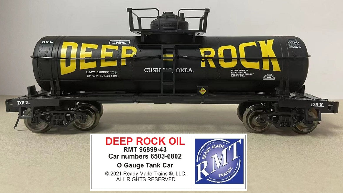 Ready Made Trains RMT-96899-43 - 8000 Gallon Single Dome Tank "Deep Rock Oil"