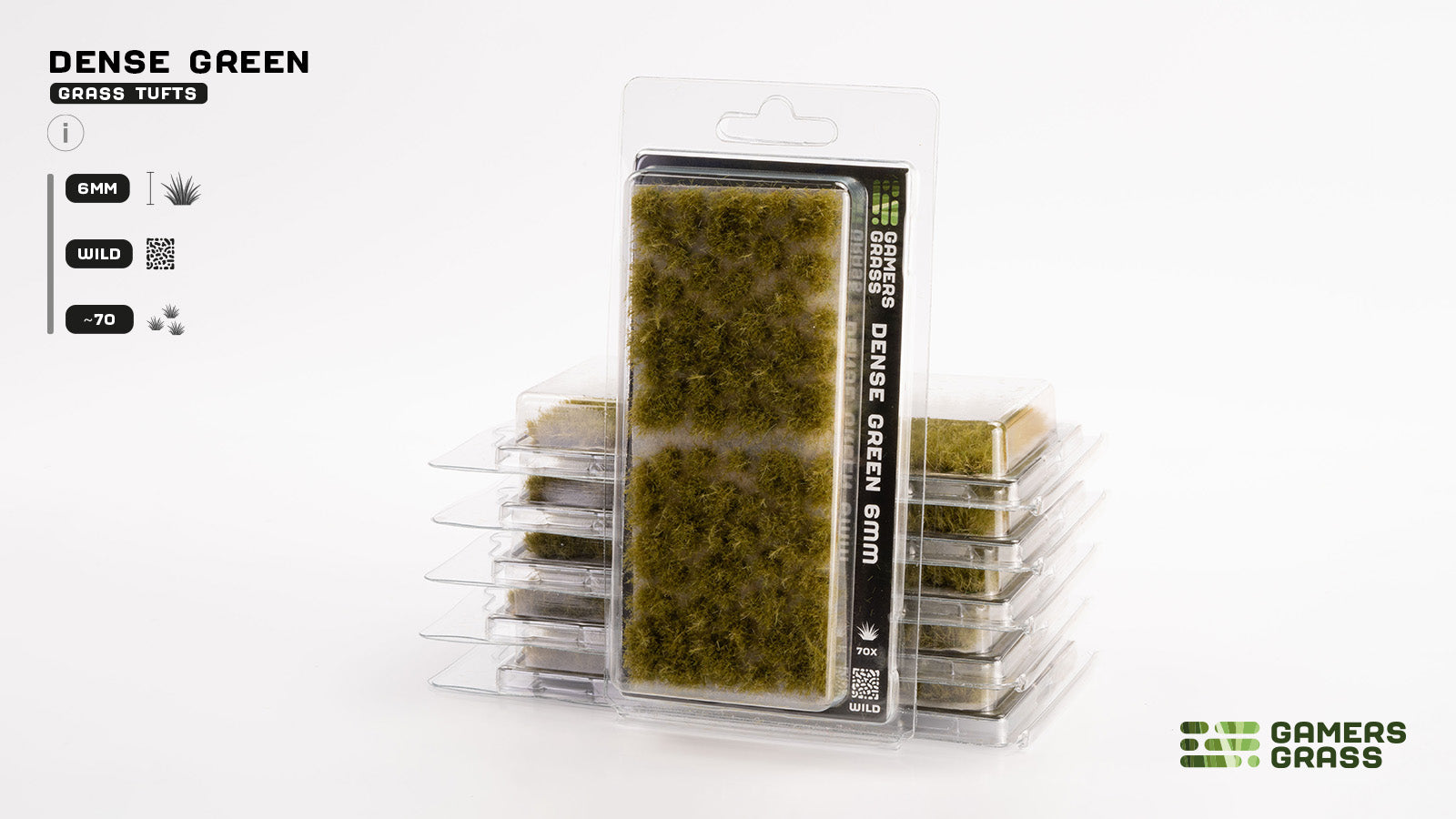 Gamers Grass GGD6-DG - Dense Green 6mm