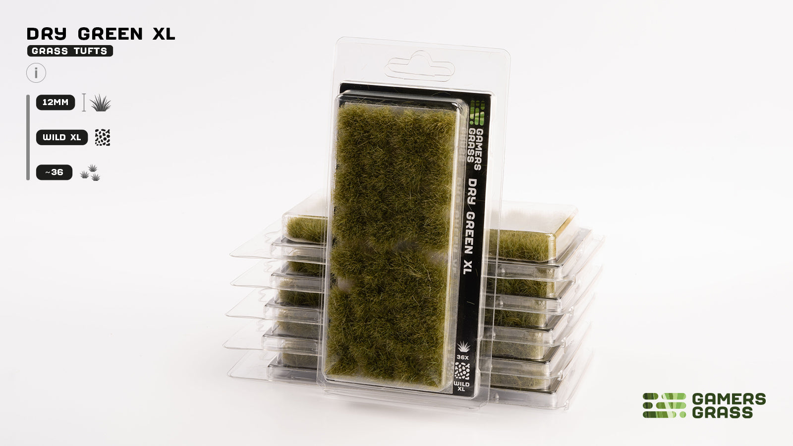 Gamers Grass GG12-DG - Dry Green XL 12mm