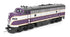 Broadway Limited Imports HO 9654 - EMD F3A Diesel Locomotive "Atlantic Coast Line" #344 (Purple, Silver, Yellow) DC/Stealth