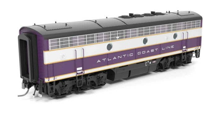 Broadway Limited Imports HO 9650 - EMD F3A/B Diesel Locomotive Set "Atlantic Coast Line" #339, 339B (Purple, Silver, Yellow) w/DCC/Paragon4Sound