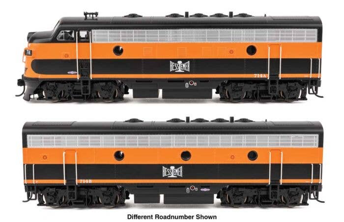 Walthers HO 910-11400 - Mainline - EMD F7 Diesel Locomotive "Bessemer & Lake Erie" #715A/B (Standard DC)