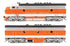 Walthers HO 910-21404 - Mainline - EMD F7 Diesel Locomotive "EMD Demo" #1950A/C (ESU Sound & DCC)