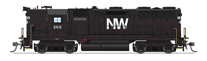 Broadway Limited Imports HO 8936 - EMD GP35 High Nose Diesel Locomotive "Norfolk & Western" #214 (black, white NW) w/DCC/Paragon4Sound