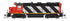 Broadway Limited Imports HO 8921 - EMD GP35 Low Nose Diesel Locomotive "Canadian National" #4001 (Sargent Stripe, black, white, red) w/DCC/Paragon4Sound