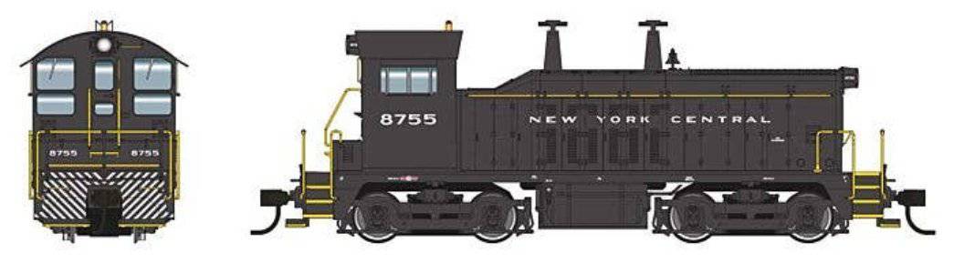 Walthers HO 920-50508 - Proto - EMD NW2 Diesel Locomotive "New York Central" #8722 (Standard DC)