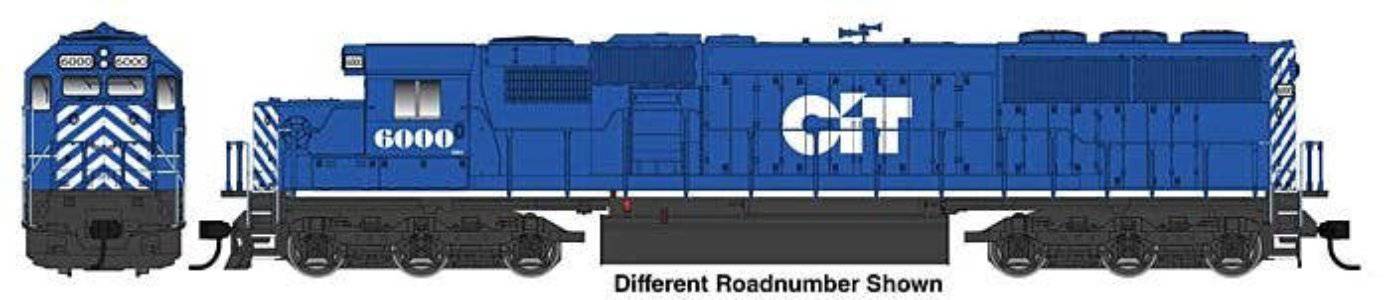 Walthers HO 910-19764 - Mainline - EMD SD60 Spartan Cab Diesel Locomotive "CITX" #6001 (ESU Sound & DCC)