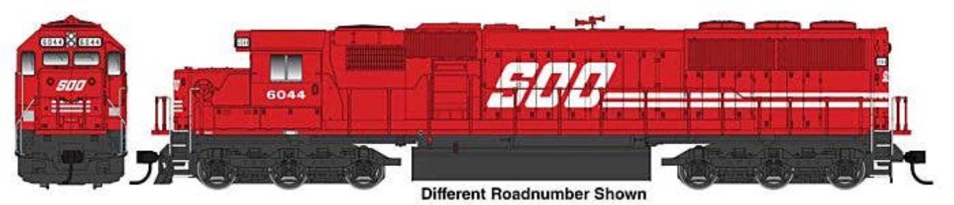 Walthers HO 910-19773 - Mainline - EMD SD60 Spartan Cab Diesel Locomotive "SOO Line" #6057 (ESU Sound & DCC)