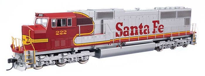 Walthers HO 910-11002 - Mainline - SD75M Diesel Locomotive "Atchison, Topeka & Santa Fe" #222 (Standard DC)