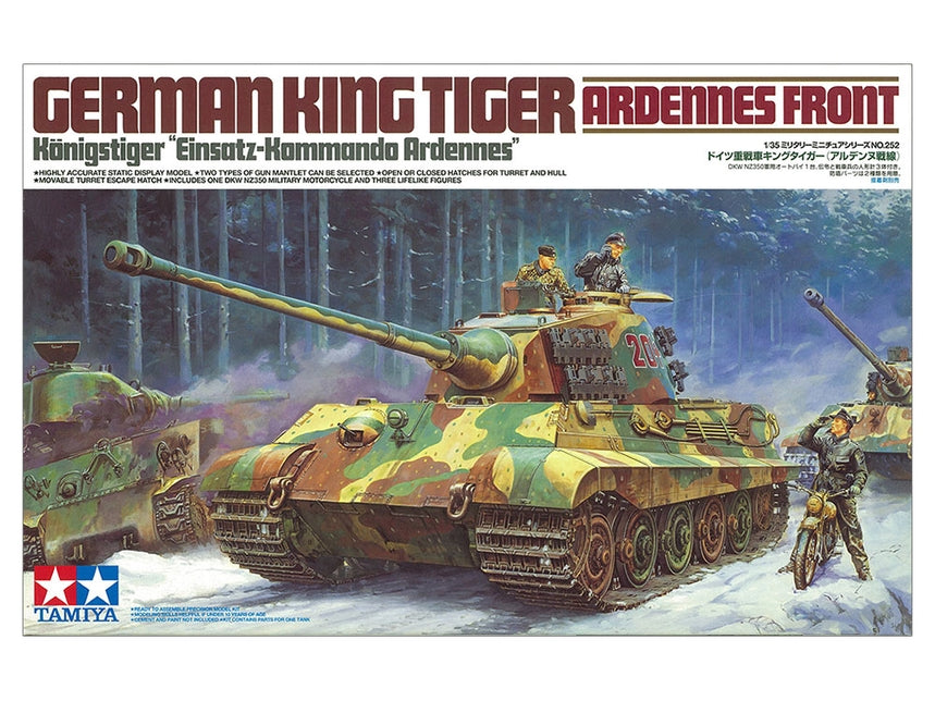 Tamiya 35252 - German King Tiger Ardennes Front - 1/35 Scale Model Kit