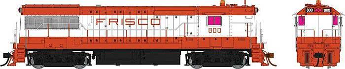 Rapido Trains HO 606-35525 - U25B High Hood Diesel Engine "St. Louis San Francisco" #800 (white, orange, Large Frisco Lettering) Sound & DCC