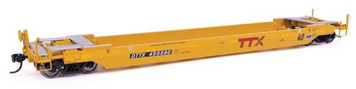 Walthers HO 920-109139 - Proto - 40??? Gunderson Rebuilt All-Purpose Well Car "TTX" #455721 (New Logo) DTTX
