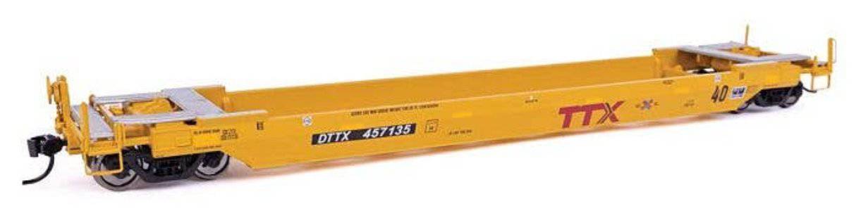 Walthers HO 920-109147 - Proto - 40??? Gunderson Rebuilt All-Purpose Well Car "TTX" #457153 (New Logo/ Railbox) DTTX