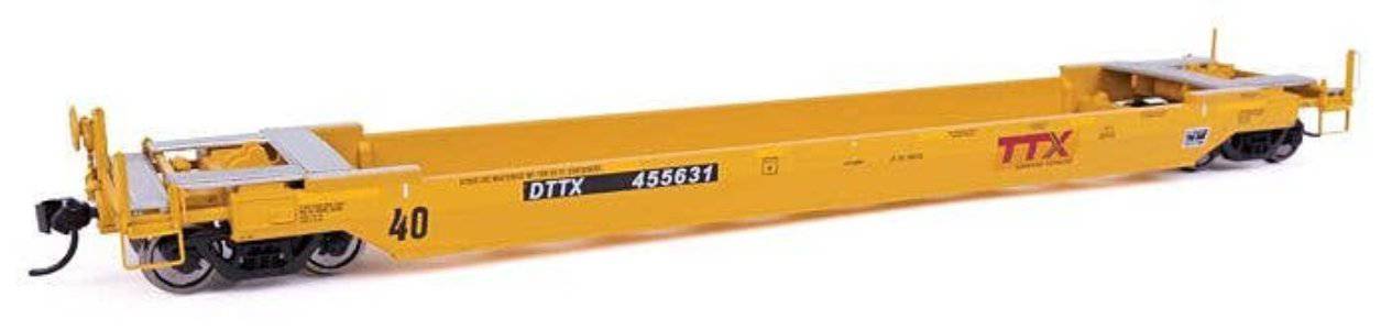 Walthers HO 920-109151 - Proto - 40??? Gunderson Rebuilt All-Purpose Well Car "TTX" #455842 (New Logo/Patch)DTTX