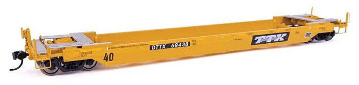 Walthers HO 920-109154 - Proto - 40??? Gunderson Rebuilt All-Purpose Well Car "TTX" #59438 (Old Logo) DTTX