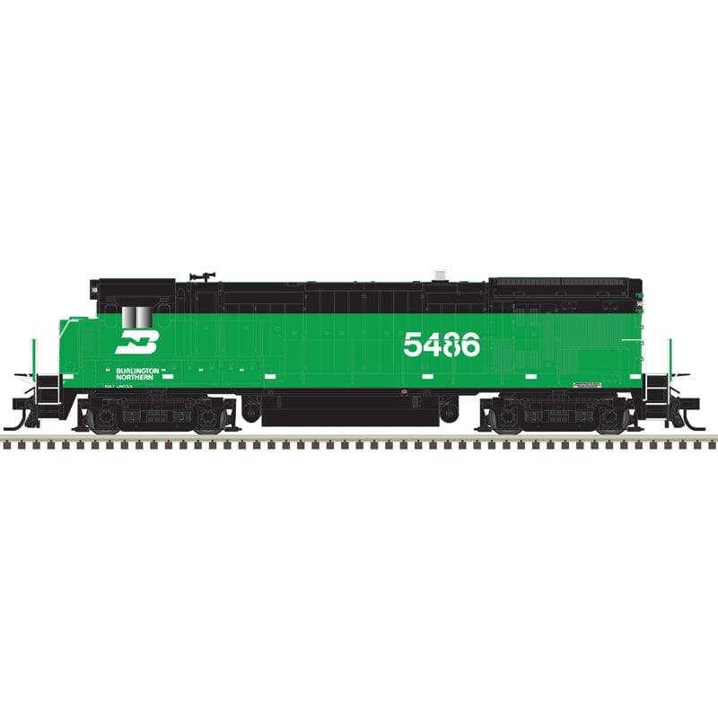 Atlas HO 10 004 719 - Master HO B23/30-7 Locomotive-Burlington Northern  Road Number 5486-Gold Model with ESU Sound