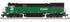 Atlas HO 10004777 - Master - Silver - U30C Diesel Locomotive "Burlington Northern" #5366