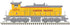 Atlas HO 10004868 - Master - Gold - MP15DC Diesel Locomotive "Union Pacific" #1373 (Yellow Sill)