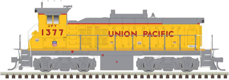 Atlas HO 10004852 - Master - Silver - MP15DC Diesel Locomotive "Union Pacific" #1382 (Yellow Sill)