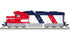 Atlas HO 10005059  - Master - Silver - SD-26 Diesel Locomotive "Santa Fe" #4672  (Bicentennial)