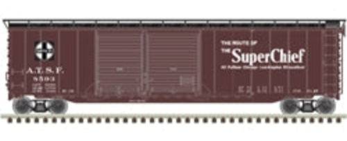 Atlas HO 20006592 - Master - 50' Postwar Double Door Boxcar "Santa Fe" #8593 (Super Chief)