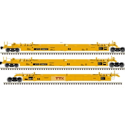Atlas AHO-20006629 HO 53' ARTICULATED WELL CAR SET TTX (FORWARD THINKING LARGE) 728257