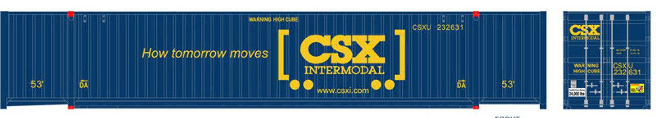 Atlas HO 20006660 - Master - 53' Jindo Containers "CSX" (How Tomorrow Moves) Set #6 (3-Pack)