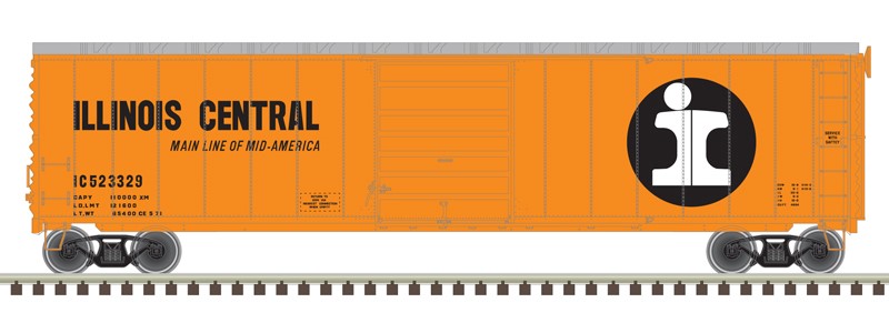 Atlas HO 20007530 - Master 50' Postwar Single Door Box Car - 'Illinois Central' - #523329