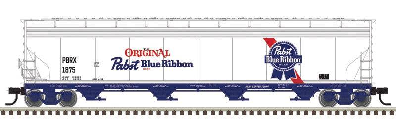 Atlas HO 20007680 - Master - 5748 Centerflow Covered Hopper Car "Pabst Blue Ribbon" #1875