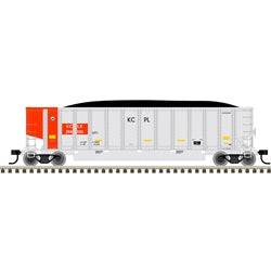 Atlas HO 20 007 723 - Trainman Aluminum Coal Gondola-Kansas City Power & Light (KCLX)  Road Number 394075, 394120, 394125
