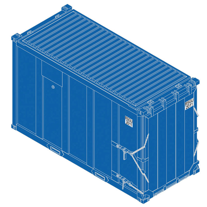 Atlas HO 20007748  - Trainman - 20' High-Cube MSW Containers "RSGU" (4-Pack) Set 1