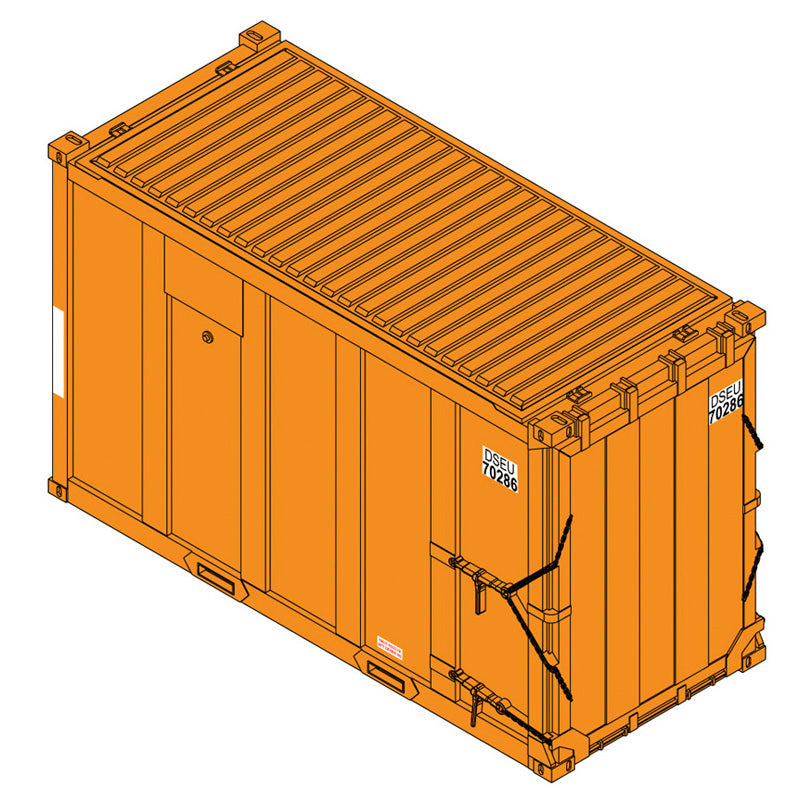Atlas HO 20007752  - Trainman - 20' High-Cube MSW Containers "DSEU" (4-Pack) Set 1