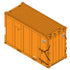 Atlas HO 20007753  - Trainman - 20' High-Cube MSW Containers "DSEU" (4-Pack) Set 2