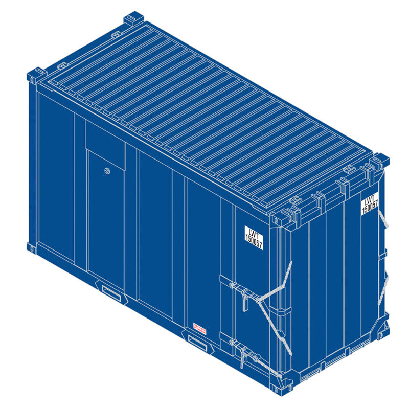 Atlas HO 20007755  - Trainman - 20' High-Cube MSW Containers "LWT" (4-Pack) Set 2