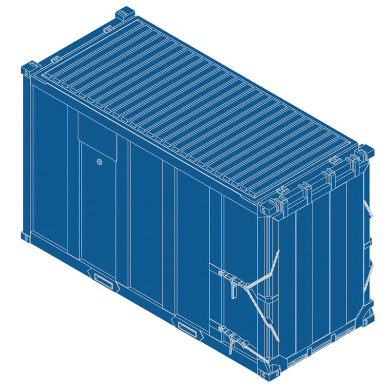 Atlas HO 20007758  - Trainman - 20' High-Cube MSW Containers "IWS" (4-Pack) Set 1