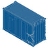 Atlas HO 20007758  - Trainman - 20' High-Cube MSW Containers "IWS" (4-Pack) Set 1