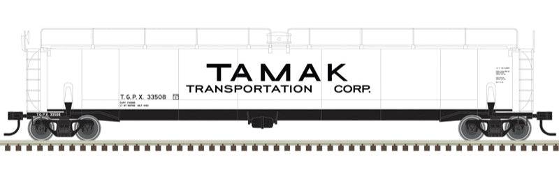 Atlas HO 20007879 - Master - 33,000 Gallon LPG Tank Car "Tamak Transportation Corp." #33506 (TGPX)