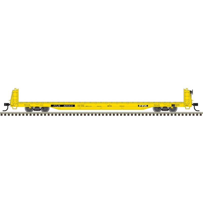 Atlas HO 20007968 - Trainman - Short Bulkhead Flat Car "TTX" #82069