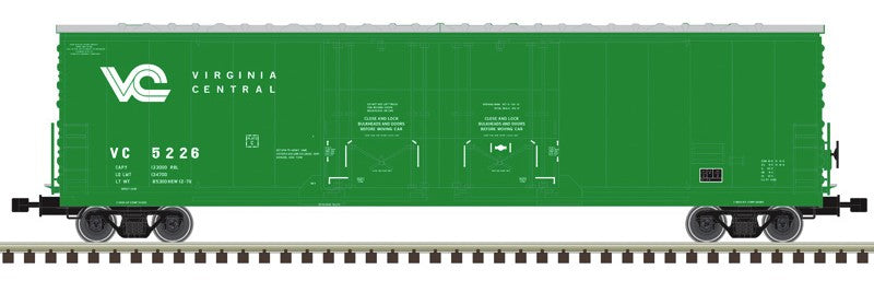 Atlas HO 20008103  - Master - 53' Evans Double Plug Door Boxcar "Virginia Central" #5228 
