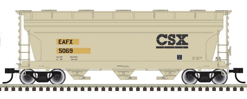 Atlas HO 20008108  - Trainman - ACF 3560 Covered Hopper "Rail Logistics" #5069  (EAFX)