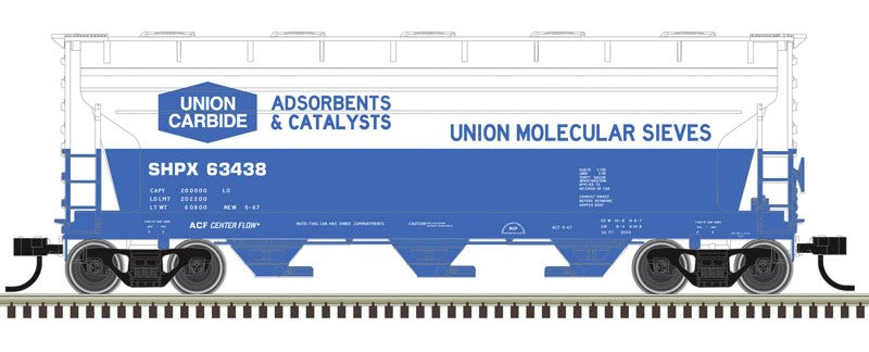 Atlas HO 20008113  - Trainman - ACF 3560 Covered Hopper "Union Carbide" #63438  (SHPX)