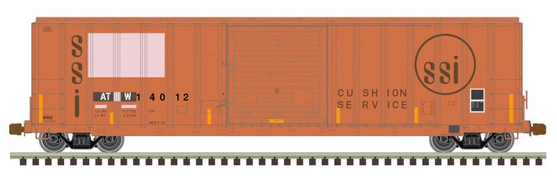 Atlas HO 20008141  - Master - FMC 5077 Single Door Boxcar "Atlantic & Western Railway" #14012  (faded/ patched)