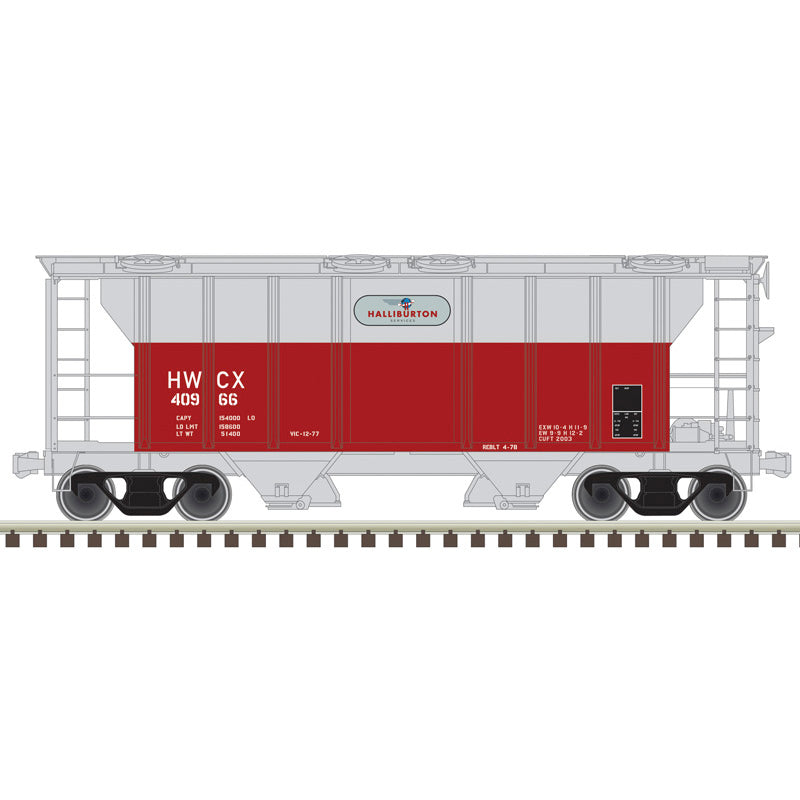 Atlas HO 20008176 - Trainman - PS-2 Hopper "Haliburton" #40966 (HWCX)